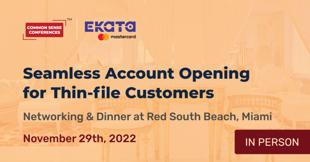 Ekata - Nov 29 - Seamless Account Opening for the Underbanked
