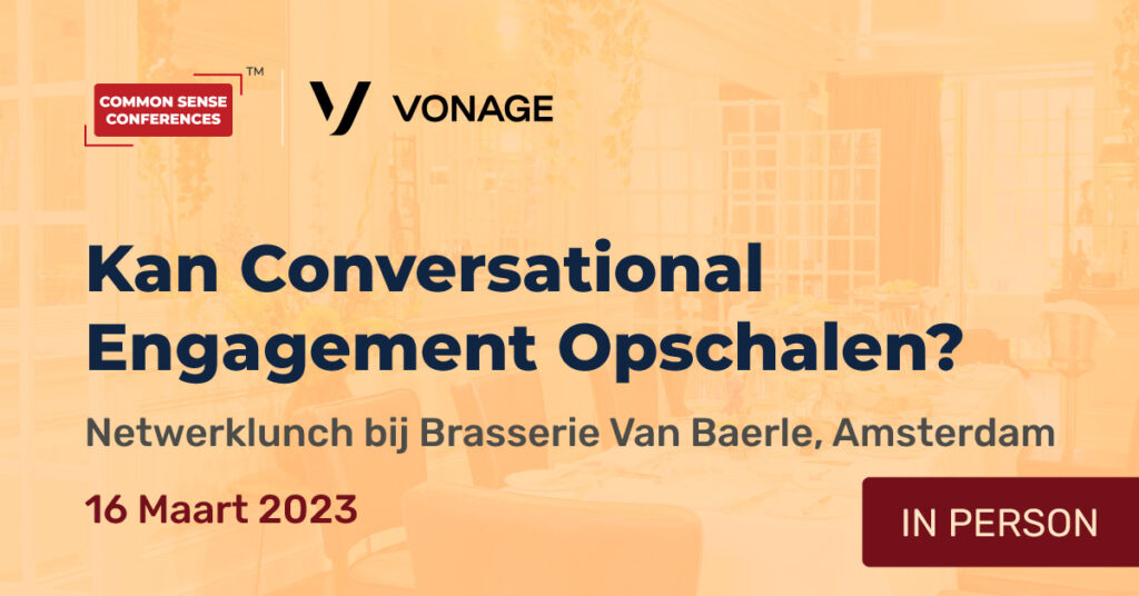 Vonage - March 16 - Kan Conversational Engagement Opschalen