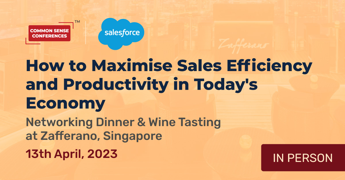 Salesforce - April 13 - How to Maximise Sales Efficiency and Productivity in Today's Economy