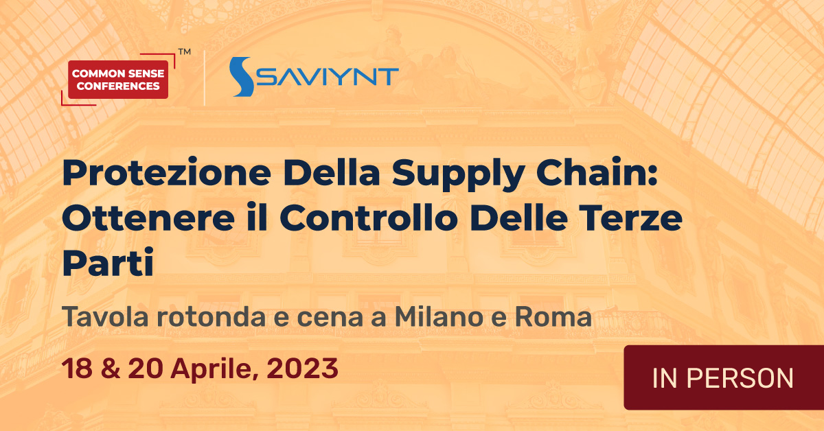 Saviynt - Protezione Della Supply Chain: Ottenere il Controllo Delle Terze Parti