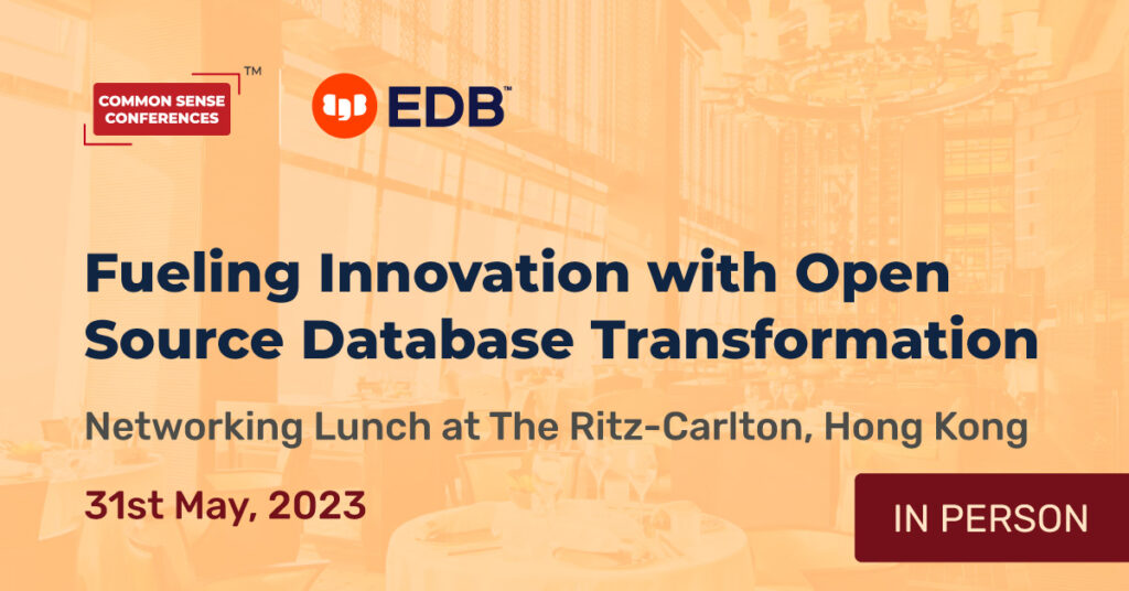 EDB - May 31 - Fueling Innovation with Open Source Database Transformation