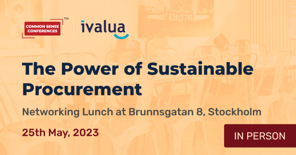 Ivalua - May 25 - The Power of Sustainable Procurement