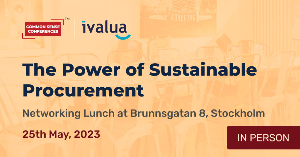 Ivalua - May 25 - The Power of Sustainable Procurement