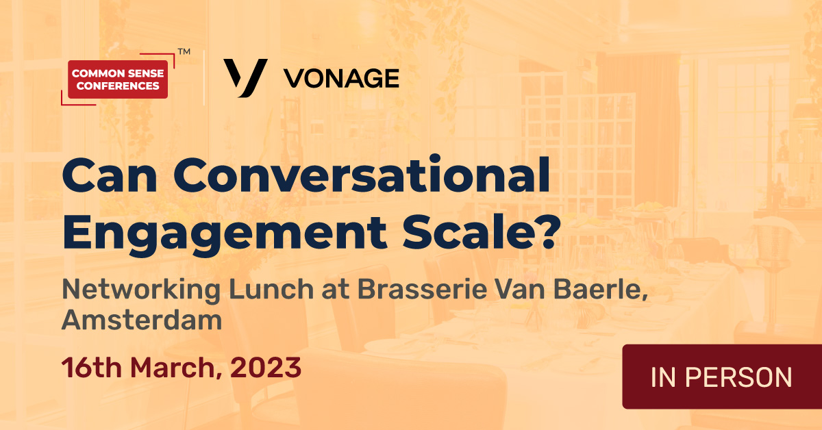 Vonage (English) - March 16 - Can Conversational Engagement Scale