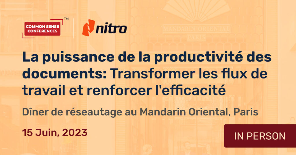 Nitro - June 15 - Power of Document Productivity