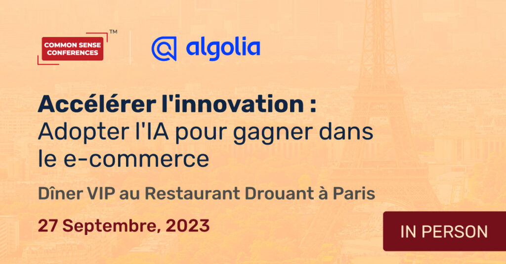 Algolia - Sep 27 - Accélérer l'innovation Adopter l'IA pour gagner dans le e-commerce
