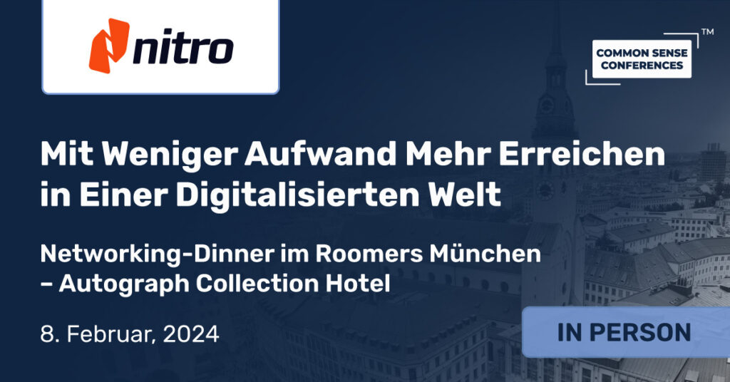 Nitro - Mit Weniger Aufwand Mehr Erreichen in Einer Digitalisierten Welt