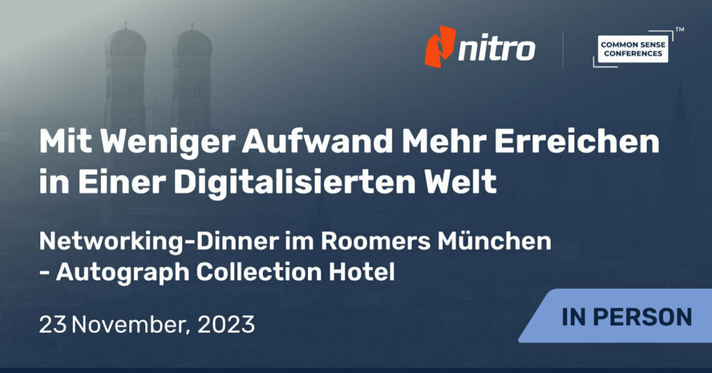 Nitro - Mit Weniger Aufwand Mehr Erreichen in Einer Digitalisierten Welt