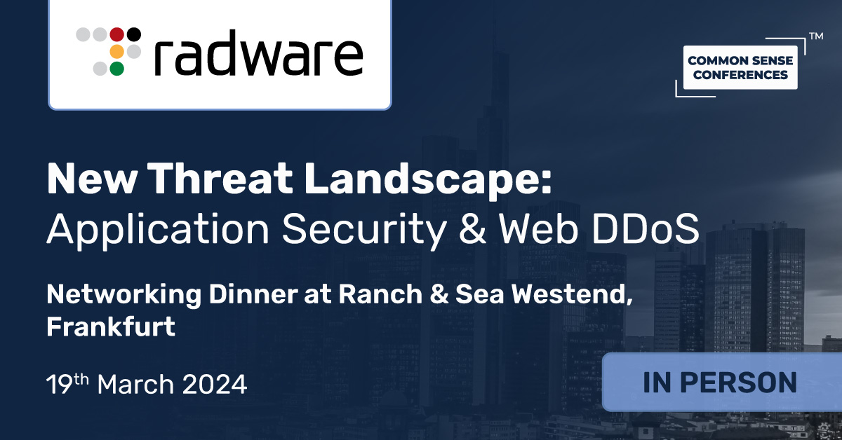 Radware - New Threat Landscape: Application Security & Web DDoS