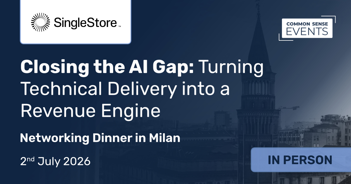 SingleStore – Closing the AI Gap: Turning Technical Delivery into a Revenue Engine